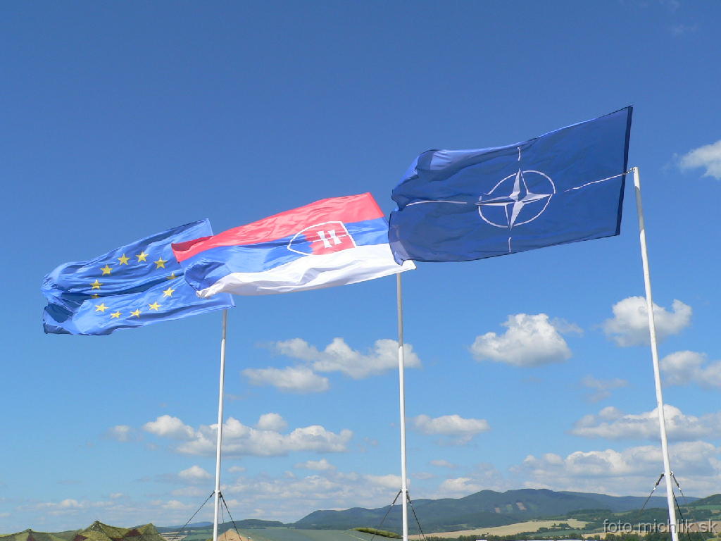 p1190539 Takmer mi srdce pookrialo keď som videl toľko vlajok pohromade... Čo znamená tá v strede?